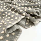 Lana Cotta H 160 cm - POIS BIANCHI/GRIGIO CHIARO