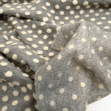 Lana Cotta H 160 cm - POIS BIANCHI/GRIGIO CHIARO