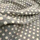 Lana Cotta H 160 cm - POIS BIANCHI/GRIGIO CHIARO