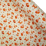 Tessuto Cotone H 145 cm - VOLPINE/PANNA