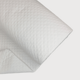 Trapuntato in piquet di cotone H 140 cm - BIANCO CANDIDO