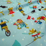 Cretonne Leggero H 160 cm - RANE/AZZURRO