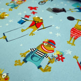 Cretonne Leggero H 160 cm - RANE/AZZURRO