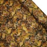 Tessuto Canvas Digital H 140 cm - PELLE DI SERPENTE MARRONE