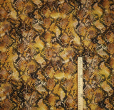 Tessuto Canvas Digital H 140 cm - PELLE DI SERPENTE MARRONE