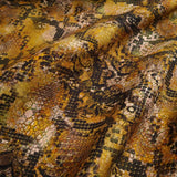 Tessuto Canvas Digital H 140 cm - PELLE DI SERPENTE MARRONE