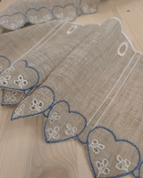 Mantovana H 17 cm - CUORE AZZURRO/GREZZO