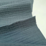 Mussola di Cotone Doppia Garza H 140 cm - POLVERE SCURO