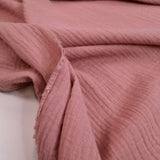 Mussola di Cotone Doppia Garza H 140 cm - ROSA ANTICO