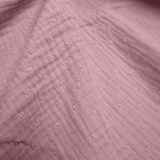 Mussola di Cotone Doppia Garza H 140 cm - PLUMETIS ROSA ANTICO