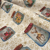 Cotone Fondo Panama Digital H 280 cm - MAGIA DI NATALE IN BARATTOLO