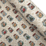 Cotone Fondo Panama Digital H 280 cm - MAGIA DI NATALE IN BARATTOLO