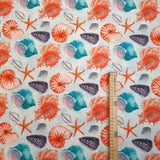 Fonds Panama Coton - COQUILLES DE MER H 280 cm