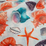 Fonds Panama Coton - COQUILLES DE MER H 280 cm