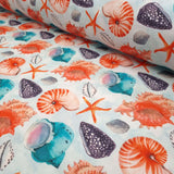 Fonds Panama Coton - COQUILLES DE MER H 280 cm