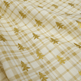 Cotone Natale H 140 cm - PINI DORATI/SCOZZESE PANNA