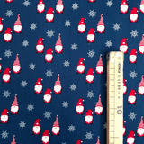 Cotone Natale H 140 cm - GNOMI E NEVE/BLU