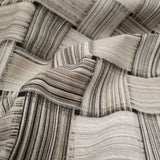 Cotone misto lino fondo grezzo H 280 cm - GEOMETRICO GRIGIO/TORTORA