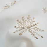 Tessuto no stiro H 150 cm - FIOCCHI DI NEVE BEIGE