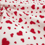 Cotone Fondo Panama H 180 cm - CUORICINI ROSSI