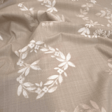 Cotone Fondo Panama "Effetto Lino" H 160 cm - LINEA CUORE/TORTORA