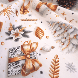 Cotone Fondo Panama Digital H 160 cm - DECORAZIONI DORATE