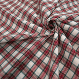 Tissu écossais H 320 cm - CARREAUX ROUGES