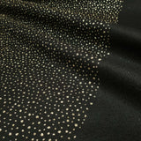 Pannolenci H 155 cm - NERO CRISTALLI GLITTER ORO