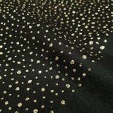 Pannolenci H 155 cm - NERO CRISTALLI GLITTER ORO