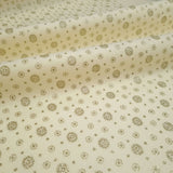 Pannolenci H 155 cm - PANNA FIORI E CERCHI GLITTER ORO