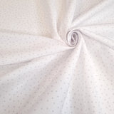 Piquet millerighe H 150 cm - POIS LILLA CHIARO FONDO BIANCO