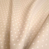 Piquet millerighe H 150 cm - CUORICINI BEIGE