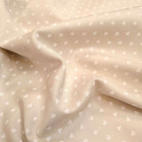 Piquet millerighe H 150 cm - CUORICINI BEIGE