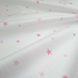 Piquet millerighe con stampa digitale H 150 cm - STELLE/ROSA