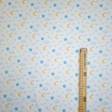 Piquet millerighe con stampa digitale H 150 cm - CIELO/AZZURRO