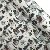 Cotone Fondo Panama Digital H 280 cm - PUPAZZI DI NEVE