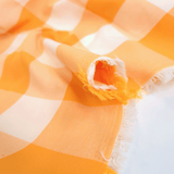 Tessuto Misto Cotone H 300 cm - QUADRO GIALLO SOLE