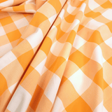 Tessuto Misto Cotone H 300 cm - QUADRO GIALLO SOLE