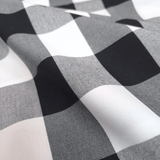 Tessuto Misto Cotone H 300 cm - QUADRO NERO