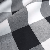 Tessuto Misto Cotone H 300 cm - QUADRO NERO