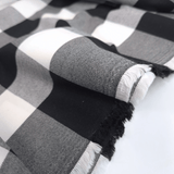 Tessuto Misto Cotone H 300 cm - QUADRO NERO