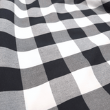 Tessuto Misto Cotone H 300 cm - QUADRO NERO