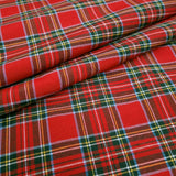 Tessuto Scozzese H 320 cm - QUADRO PICCOLO ROSSO