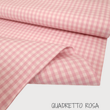 Collezione "Riga, quadretto e unito" H 180 cm - ROSA