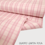 Collezione "Riga, quadretto e unito" H 180 cm - ROSA