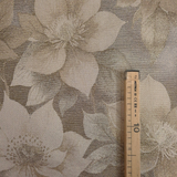 Tessuto Arredo H 210 cm - FIORI DI NATALE ECRU/LUREX ORO