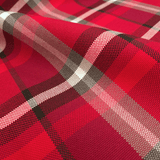 Tessuto Arredo M. Cotone H 280 cm - QUADRO ROSSO/GRIGIO