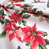 Cotone Half Panama Digital H 150 cm - STELLE DI NATALE/BIANCO