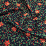 Cotone Natale H 140 cm - STELLE DI NATALE/BLU NOTTE