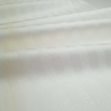 Tessuto per Asciugapiatti "Rinfranto Spigato" Misto Lino H 60 cm - BIANCO LATTE